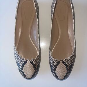 Elegant Snakeskin Patterned Women's Flats